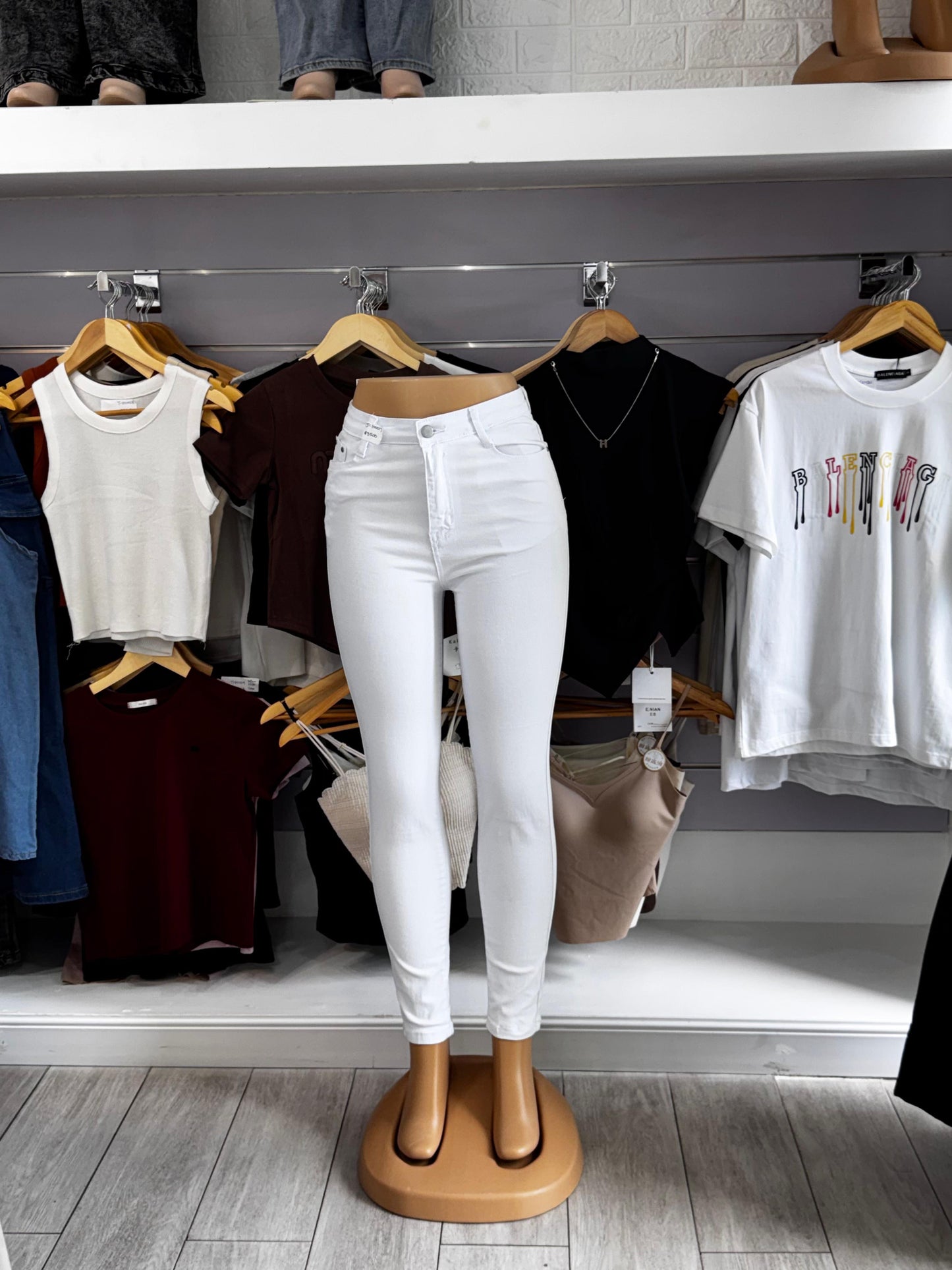 White After Labour Day Skinny Jeans - J100017