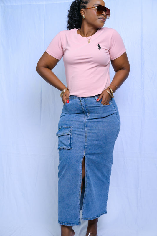 Limited Edition Cargo Midi Skirt - J100049