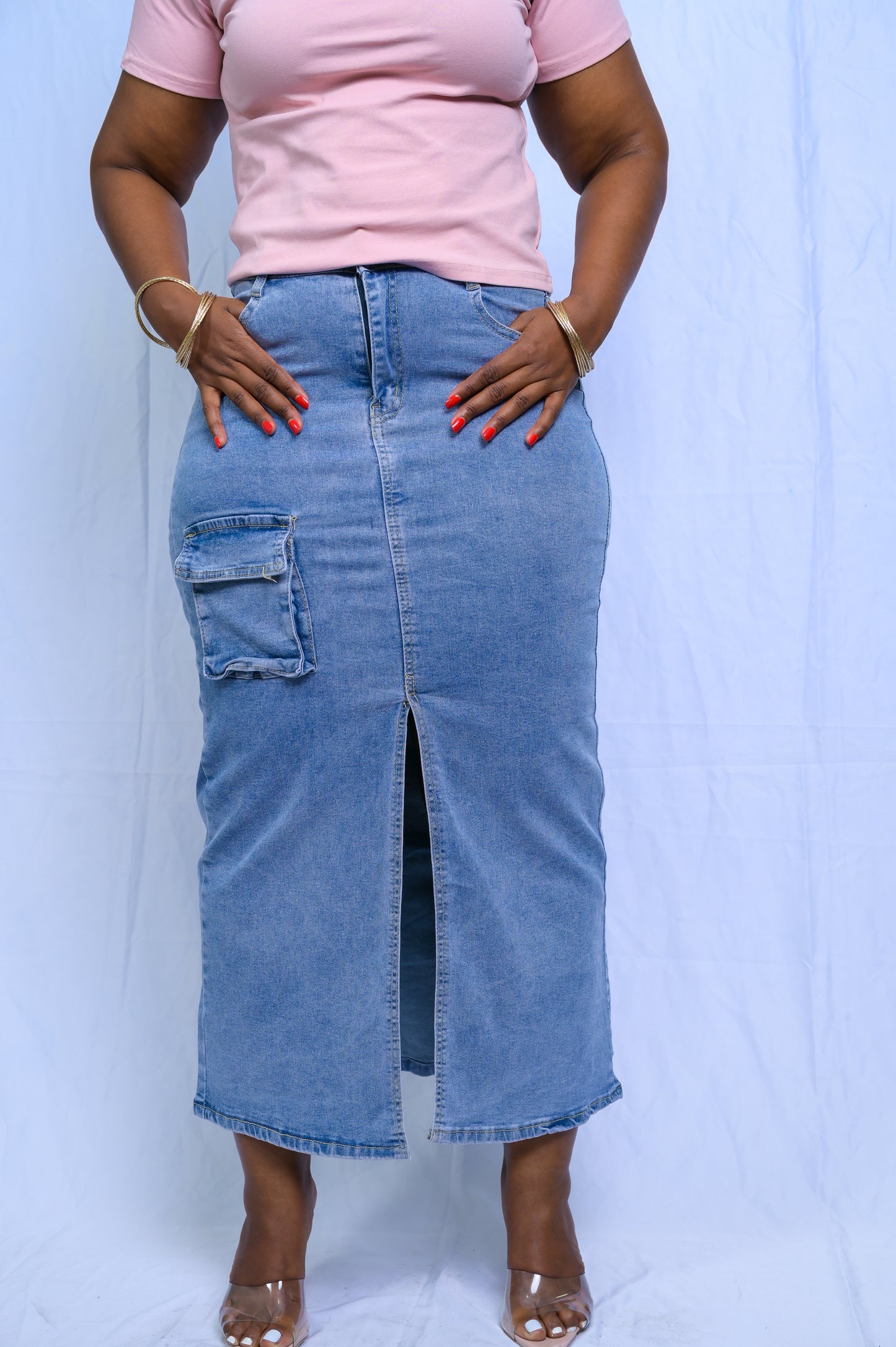 Limited Edition Cargo Midi Skirt - J100049