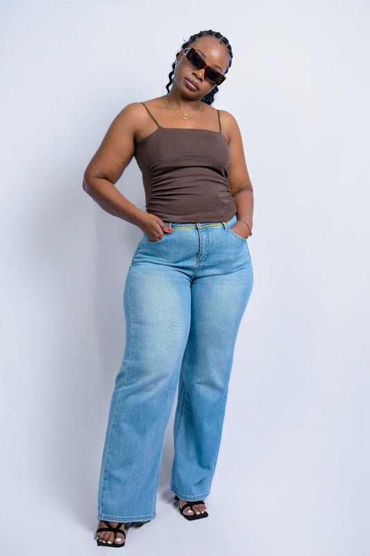 A Little Stripe Jeans - J100005
