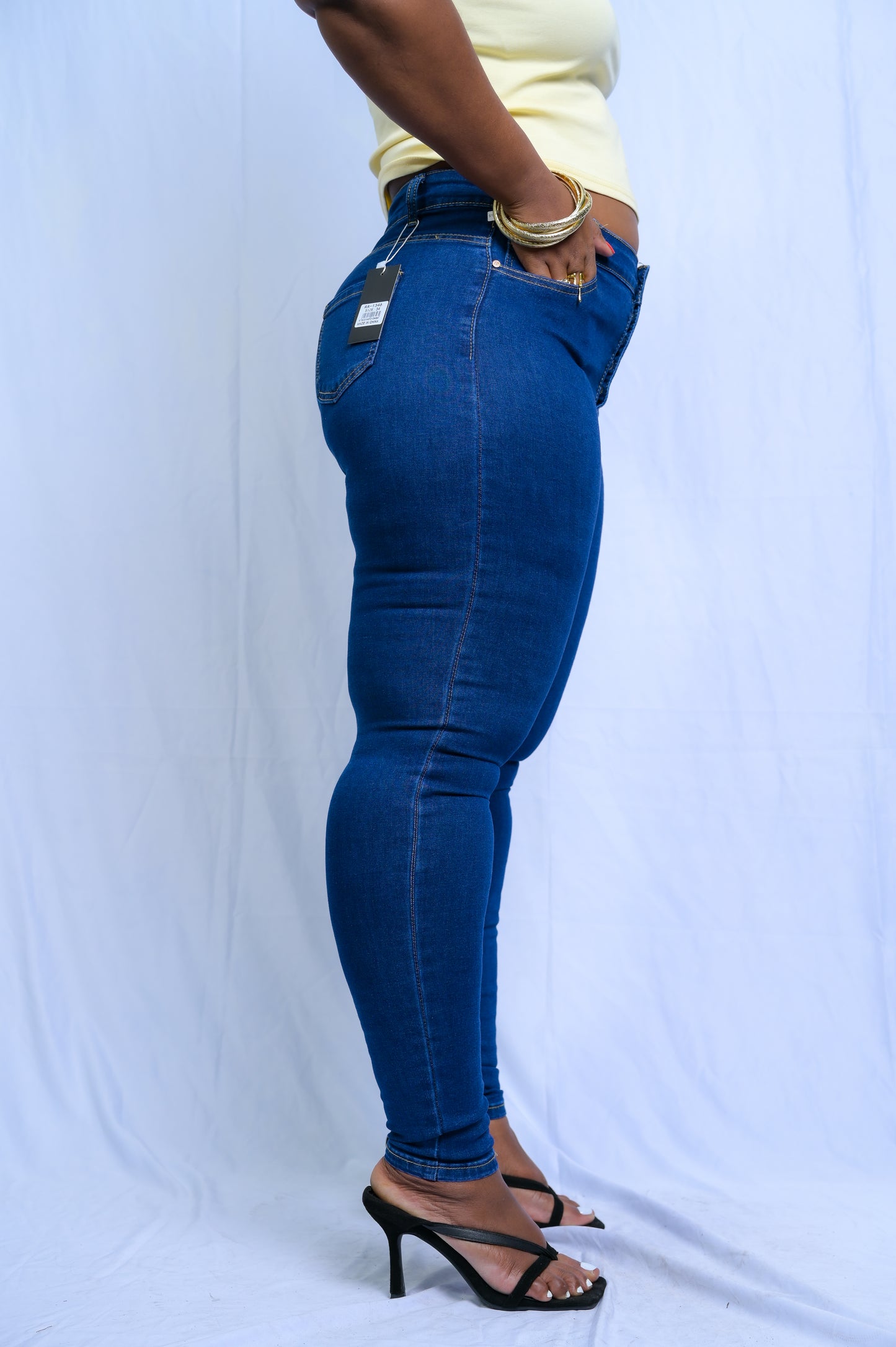 Classic Button down Skinny Jeans - J100046