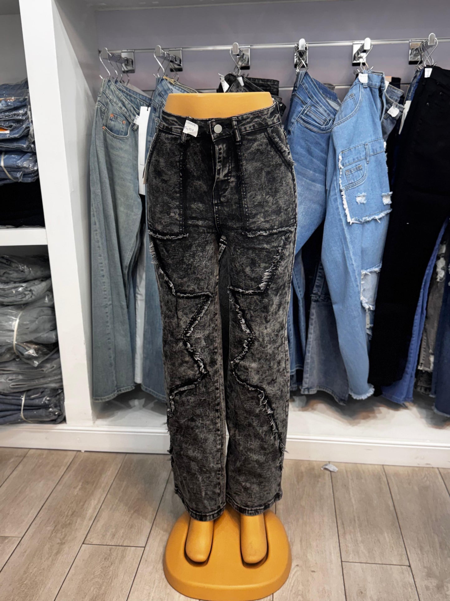 Wind Me Up Acid Wash Jeans - J100019