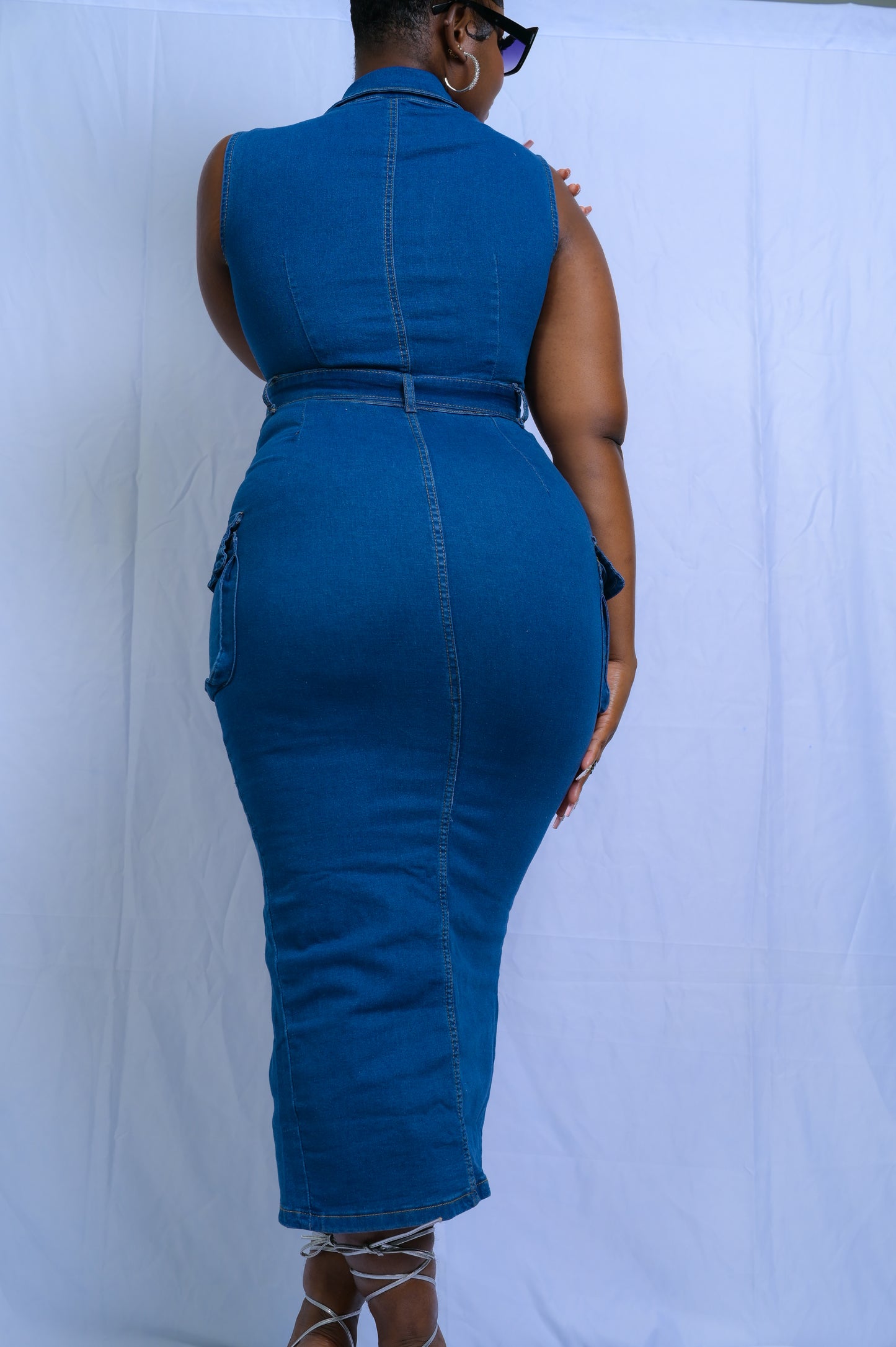 Make me Happy Jeans Dress - J100059