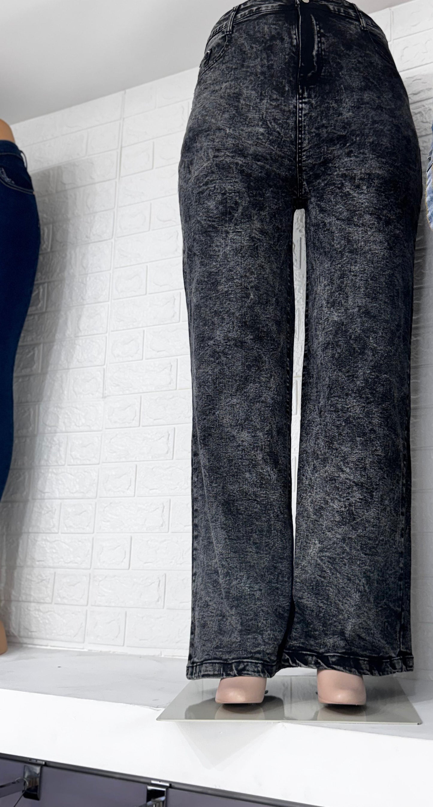 Enough Said Acid Wash Jeans - J100036