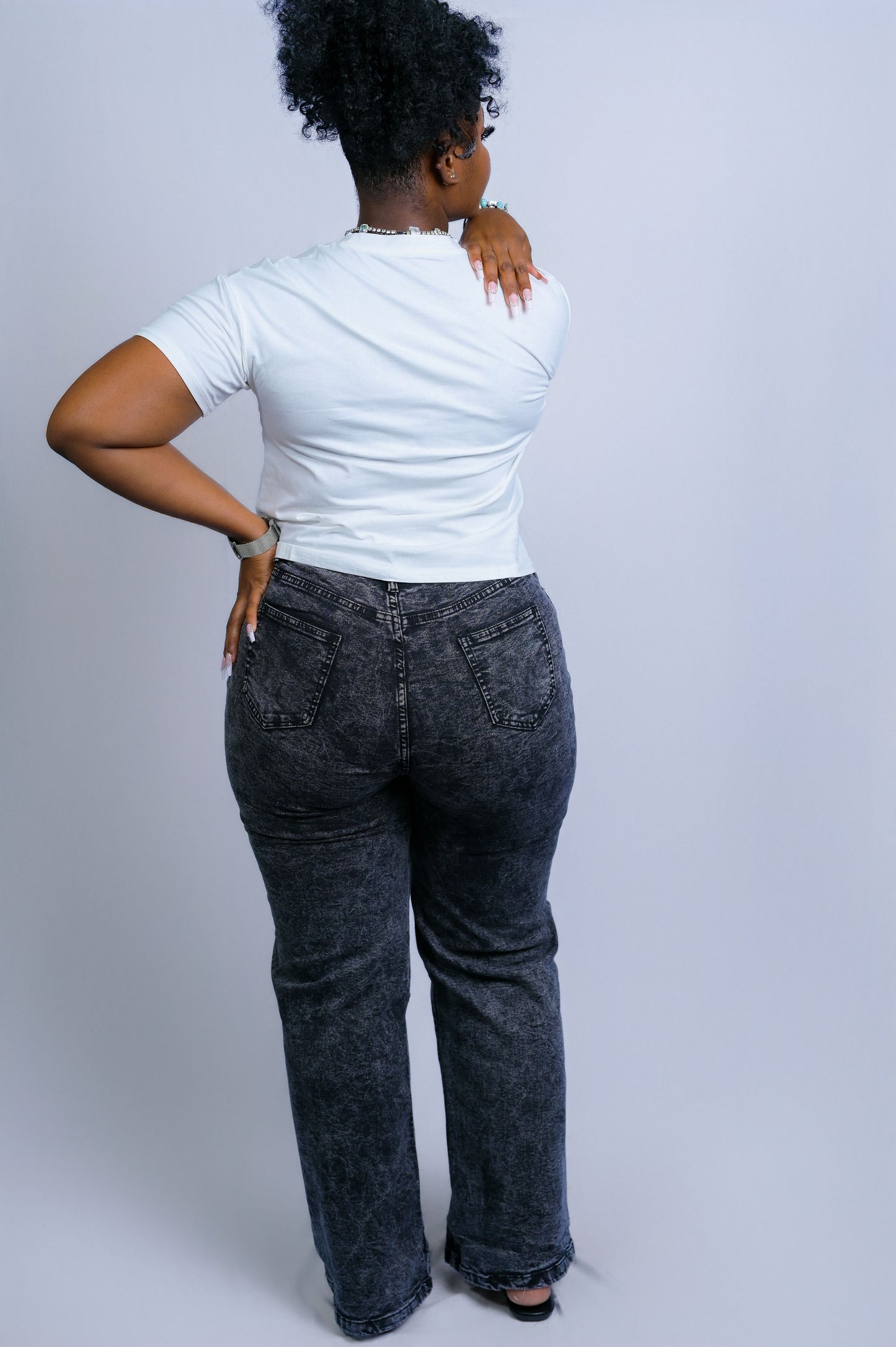 Enough Said Acid Wash Jeans - J100036