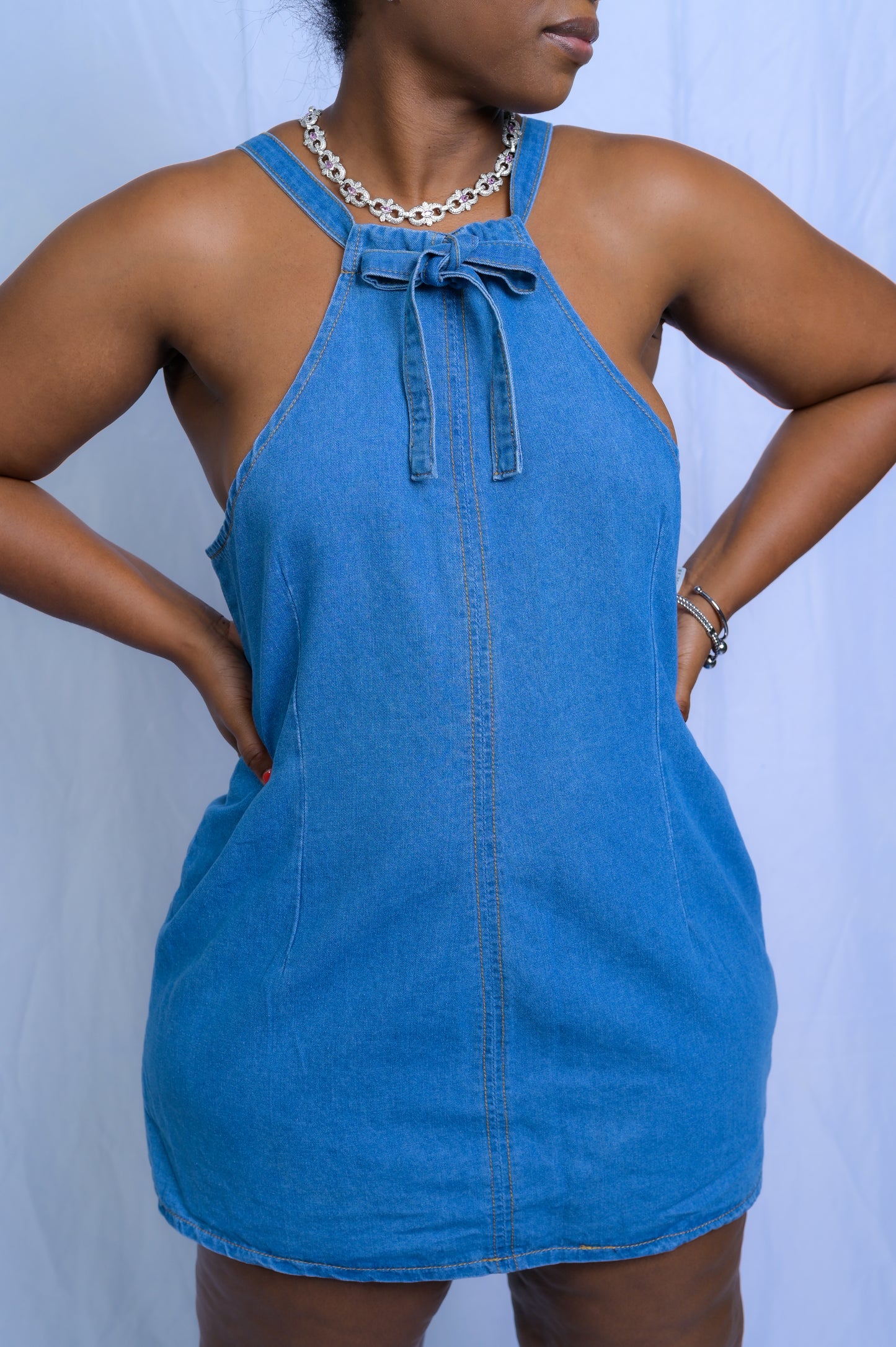 Perfect Date Jeans Dress - J100068