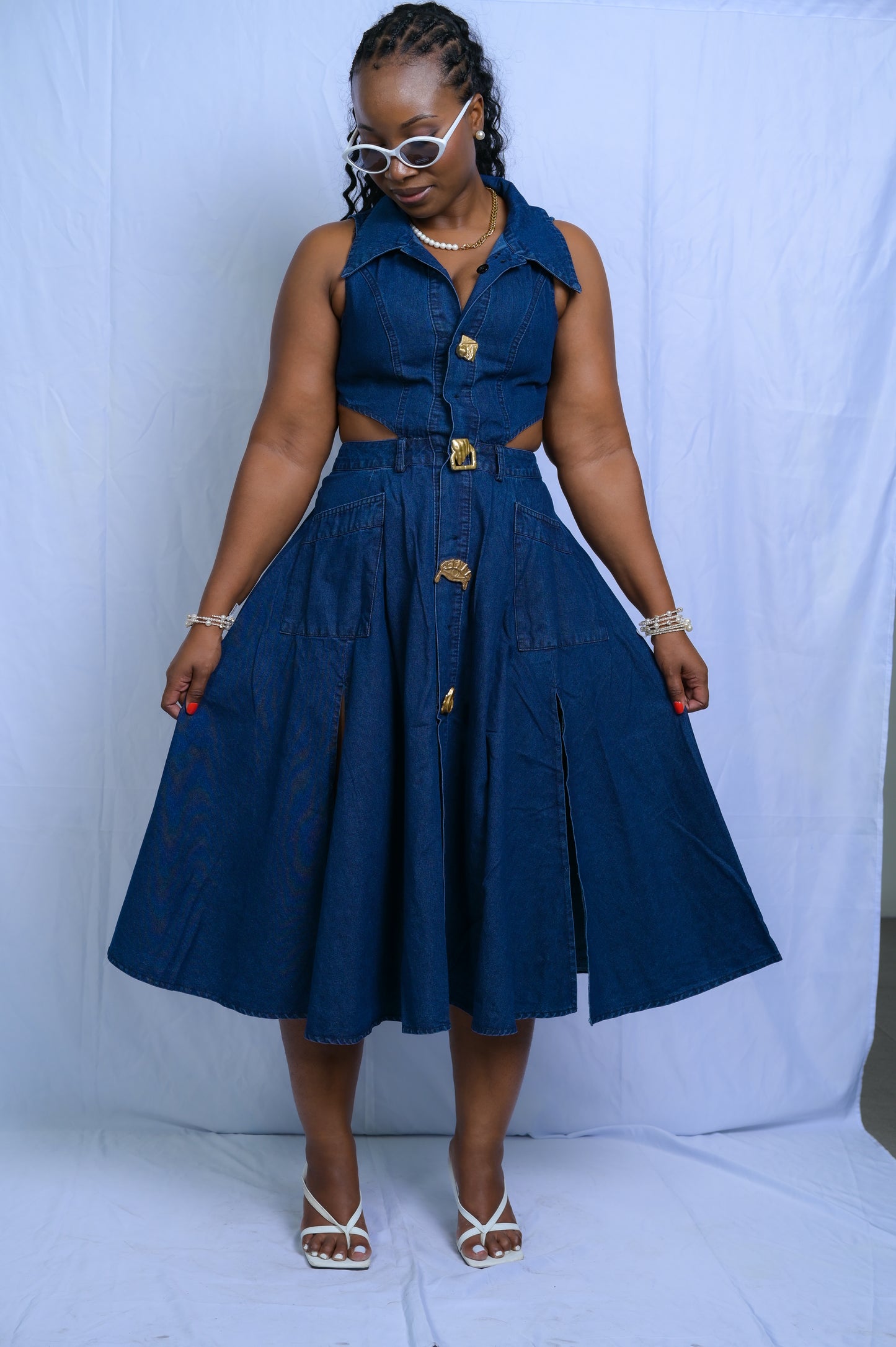 It’s all in the Details Jeans Dress - J100056
