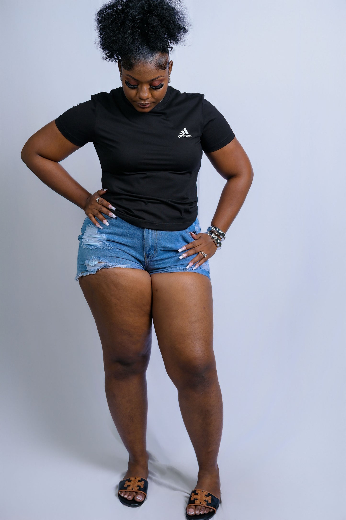 Inspired by the Lifestyle Distressed Shorts - J100032 (Plus)