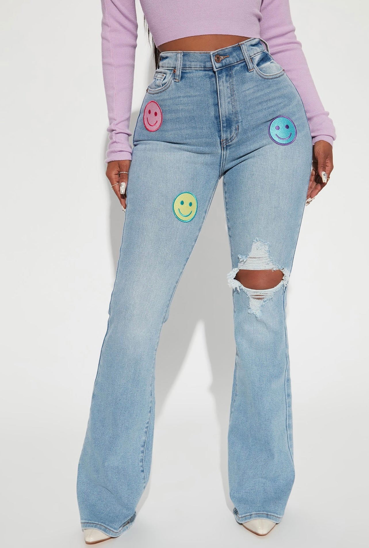 Keep Smiling Flare Jeans