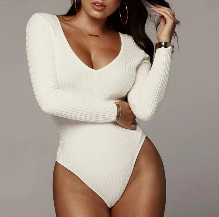 Ribbed knitted Bodysuit